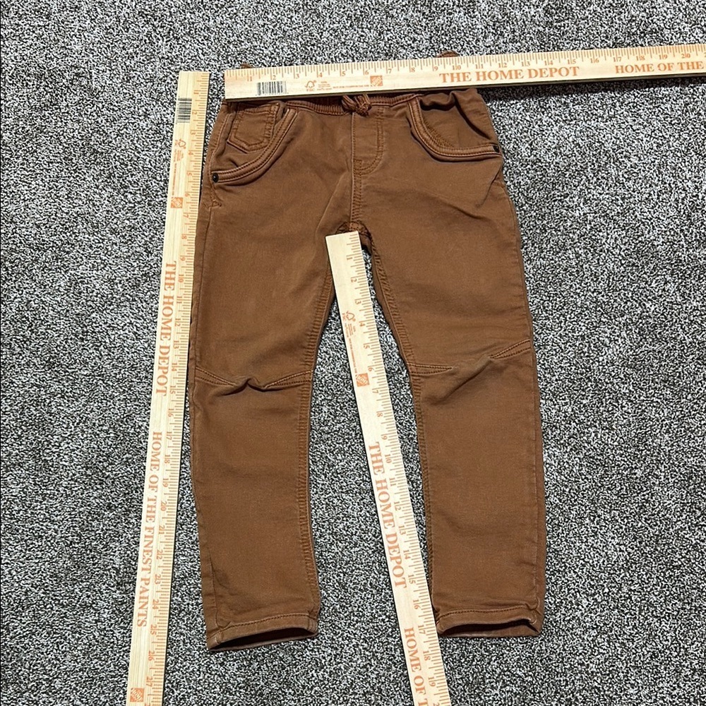 Cat & jack tan jogger chino khaki pants size 5 good for fall pictures - Picture 2 of 6